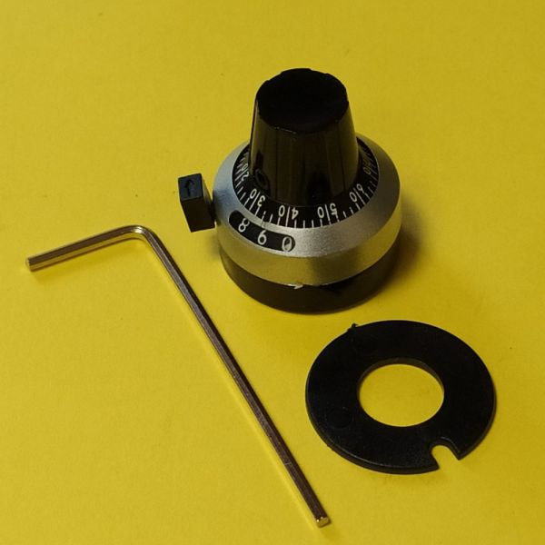 Високоточна (прецизійна) ручка потенціометра 3590S 6,35 мм, з лічильником