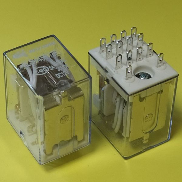 HLS-4453(18F)-4C- 12VDC-5A-конт.4З реле Helishun