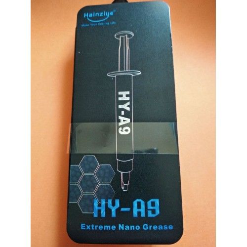 Термопаста карбонова HALNZIYE HY-A9 сіра теплопровідністю 11,0 Вт/м-К
