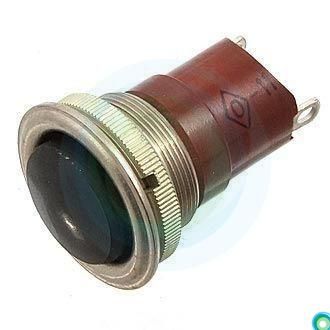 К1-1 2pin чорна кнопка без фіксації OFF–(ON) М20