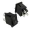 KCD1-104, 4pin, 6A, 250V; ON-OF; корпус черный; клавиша черная; переключатель 