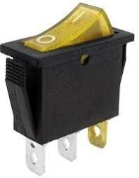 KCD3-101N(IRS-101-1) 3pin 15A,250V ON-OFF черный корпус;клавиша красная,зеленая,cиняя,желтая; переключатель Daier