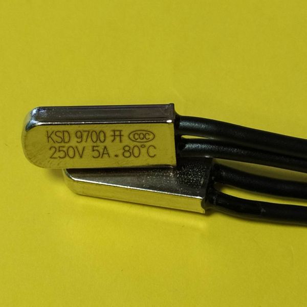 KSD9700 5A 250В 80°C термостат норм./відкритий