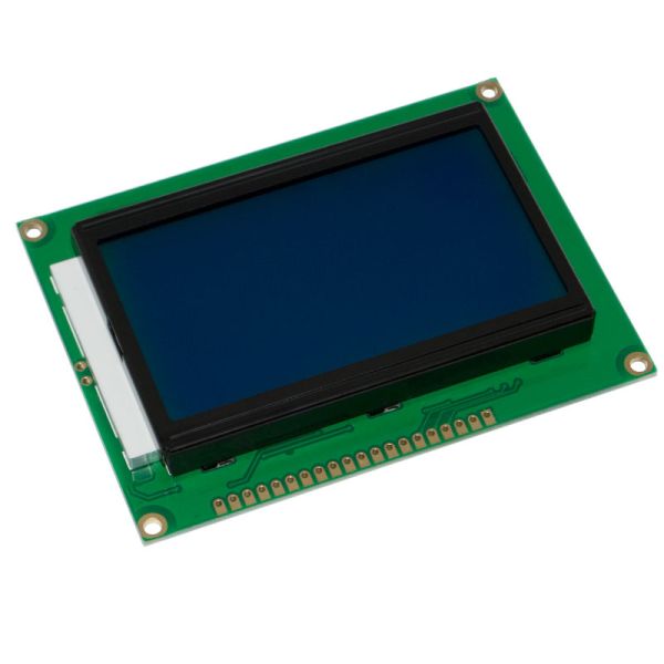 LCD12864B ST7920 РК-дисплей 128х64 точки синій фон, біле зображення