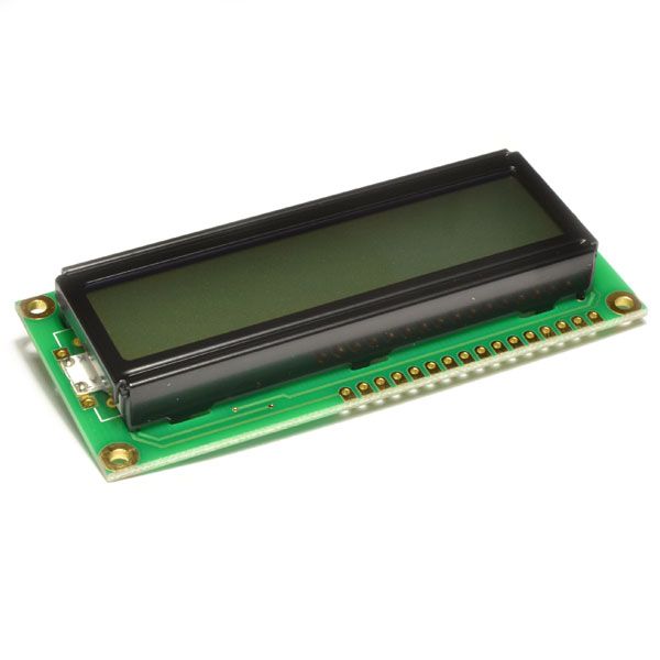LCD 1602A V1.1 жовто-зелений фон з підсвічуванням