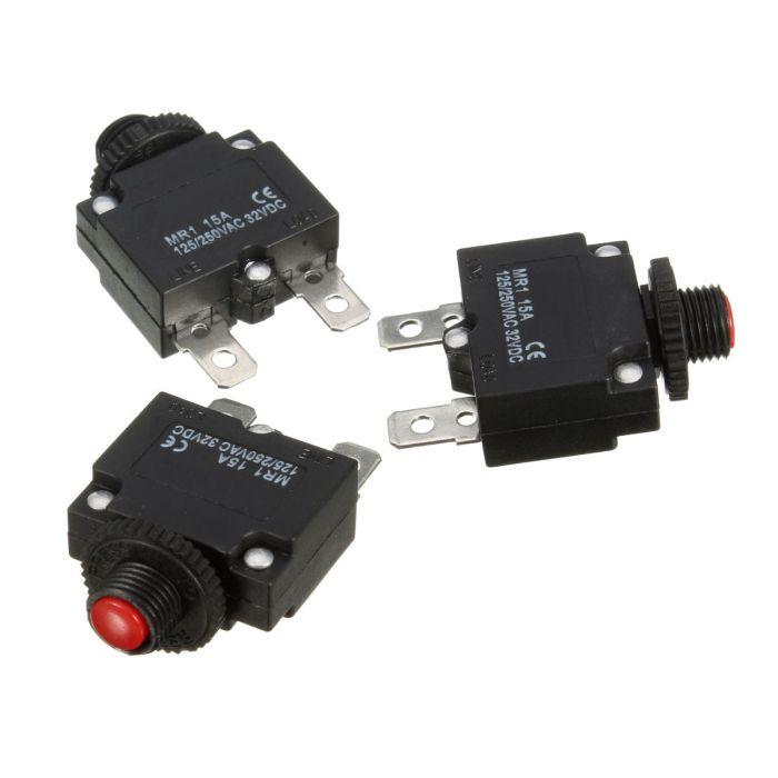 Автоматичний термозапобіжник MR1, 15А 250V