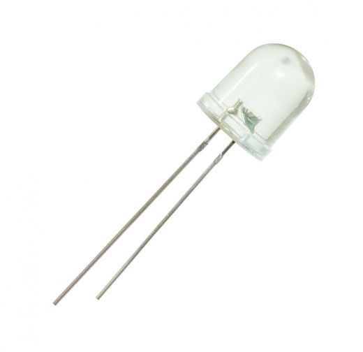 Світлодіод 10мм 3В білий MTK2-10W02WC 20000мкд 20° прозора лінза