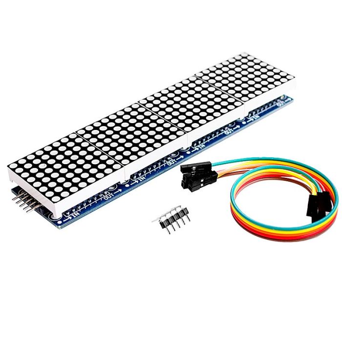 Світлодіодна матриця з 4 матричних дисплеїв на MAX7219 для Arduino