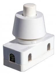 PBS-17A 2A,250V ON-OF; корпус білий; кнопка червона, зелена, жовта, синя, чорна, біла; з фіксацією для настільних ламп