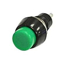 PBS-20B 1A,250V (ON)-OF зелена кнопка без фіксації