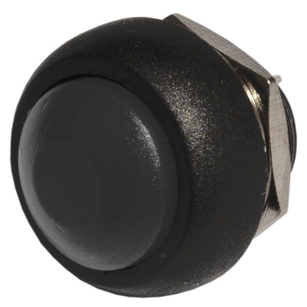 Кнопка PBS-33B без фіксації OFF-(ON) чорна