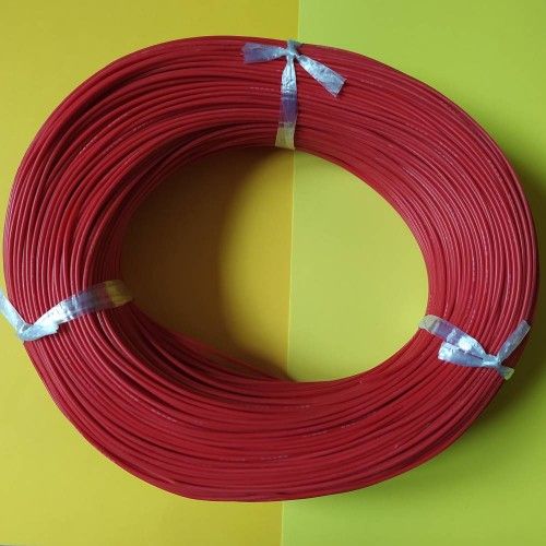 Провід монтажний багатожильний 20AWG (0,52кв.мм), силіконовий, червоний (1метр)