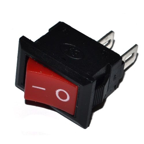 Вимикач SMRS-101 клавішний мікро ЧЕРВОНИЙ