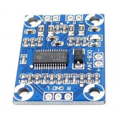 CТЕРЕО АУДІО ПІДСИЛЮВАЧ D КЛАСУ НА МІКРОСХЕМІ TPA3110 2X15 ВАТ