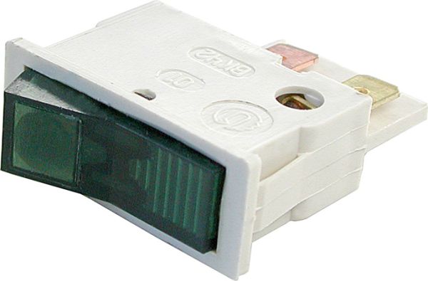 Вимикач ВК-42 6,3A 250V ЗЕЛЕНИЙ з підсвіткою, ON-OF