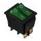 KCD2-2101N(IRS-2101) 6pin 16A,250V, ON-OF ,клавиши зел/зел,красн/красн,син/син; двухклавишный переключатель Daier