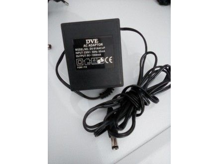 Блок живлення DVE AC ADAPTOR DV-91AACUP 9V ~ 1A