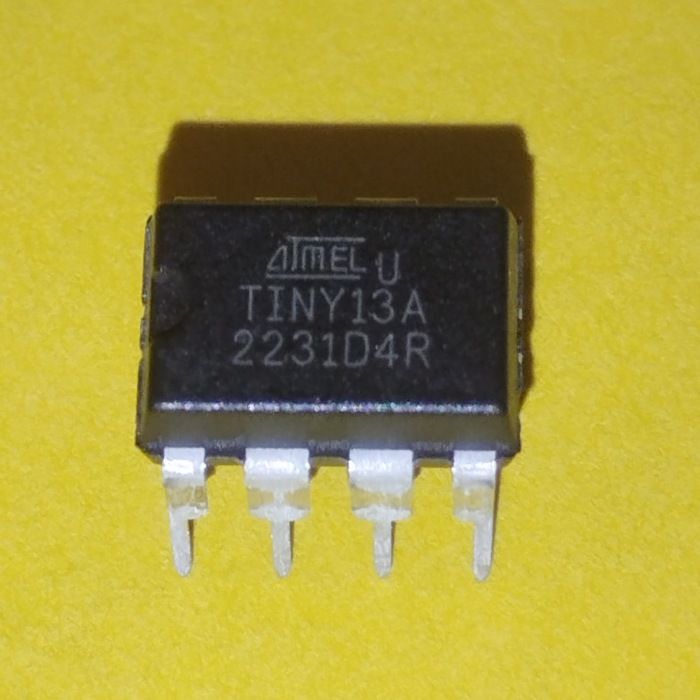 ATtiny13A-PU, Мікроконтролер 8-Біт, picoPower, AVR, 20МГц, 1КБ Flash DIP-8