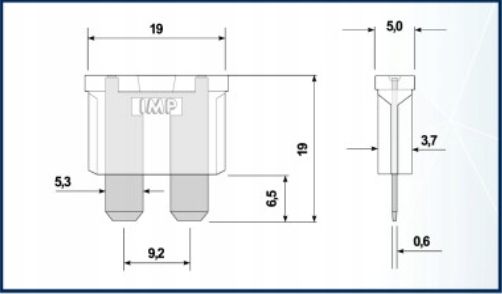 Предохранитель автомобильный standart 5A