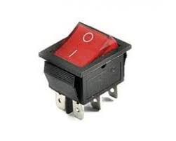 KCD4-202N(IRS-202),( KCD2-202N)6pin,15A,250V, ON-ON; чорний корпус; червона, синя, жовта, зелена клавіша з підсвічуванням; перемикач Daier