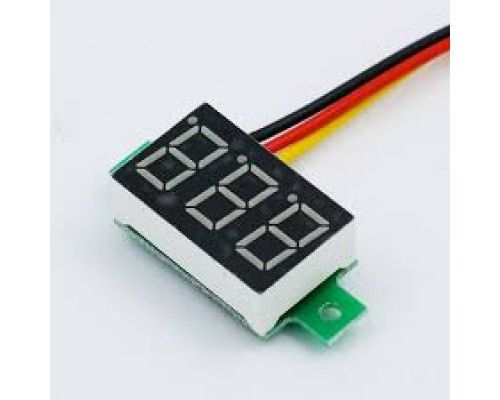 Цифровий вольтметр   0.36 дюймів   DC 0-100V червоний