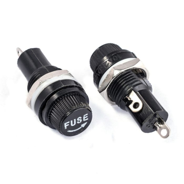 KLS5-254 (5.2x20) 10A,250V аналог ДВП4-2В тримач запобіжника (карболіт)