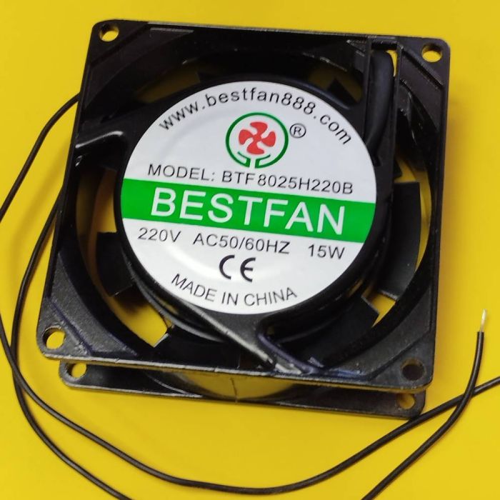 Вентилятор BTF8025H220B 80*80*25, 220в, 0.08A, 2 дроти