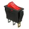 KCD3-101N(IRS-101-1) 3pin 15A,250V ON-OFF черный корпус;клавиша красная,зеленая,cиняя,желтая; переключатель Daier