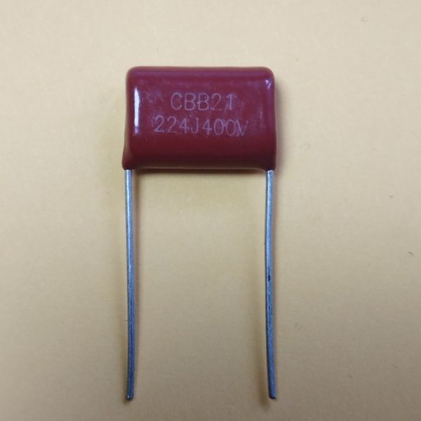 0,22мкф 400в 10% (17*6.8*13.3) pitch:15 CBB21 плівковий конденсатор