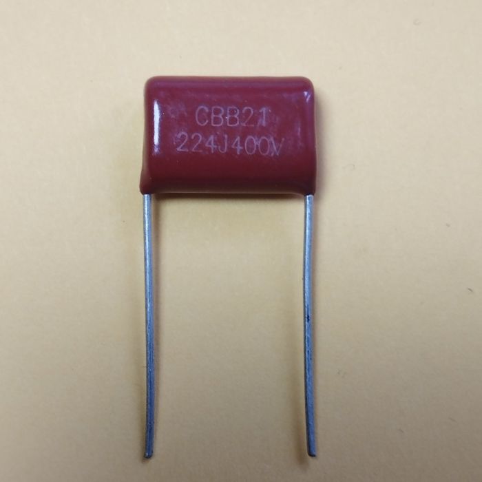 0,22мкф 400в 10% (17*6.8*13.3) pitch:15 CBB21 плівковий конденсатор