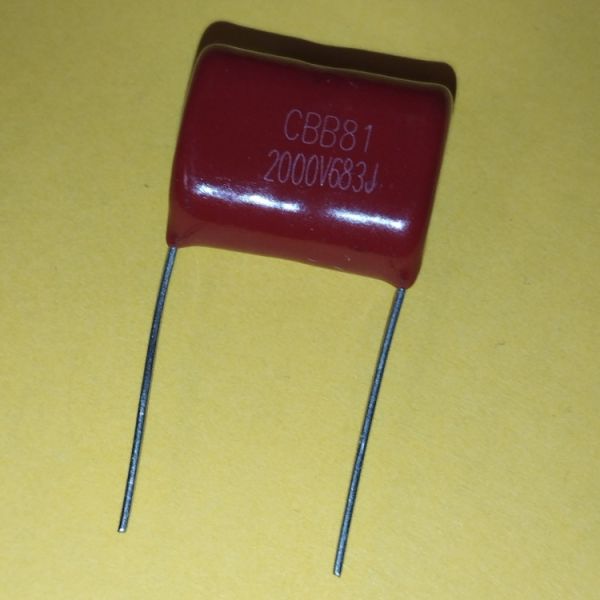 0,068мкф 2000в 10% (23*18*12) p=20mm CBB-81 плівковий конденсатор