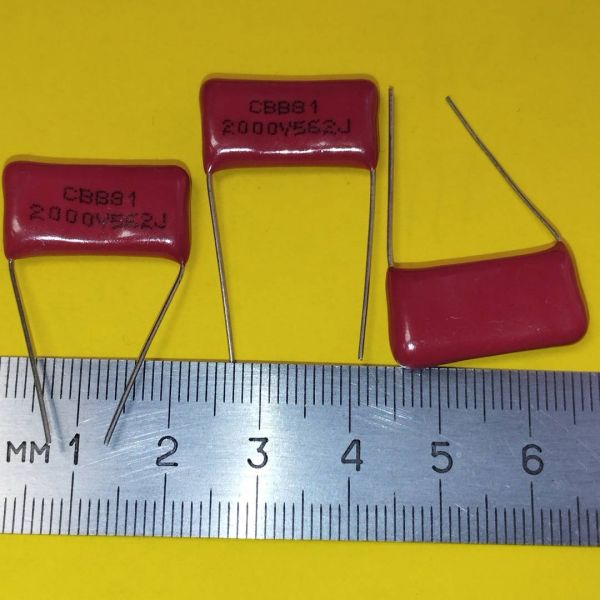 5600пф 2000в 5% (22*11*6) p=15mm CBB-81 плівковий конденсатор