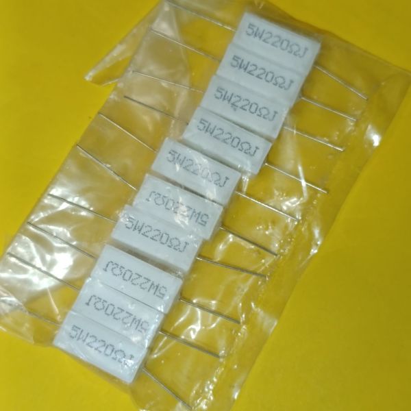 220ом CRL-5W 5Вт цементний дротяний резистор