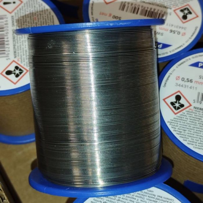 Припой CYNEL (Польша) Solder wire S-Sn60Pb40, flux SW26/3/2,5%  Ø0,56мм 0,5кг