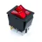 KCD2-2101N(IRS-2101) 6pin 16A,250V, ON-OF ,клавиши зел/зел,красн/красн,син/син; двухклавишный переключатель Daier