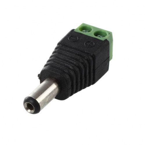 Штекер живлення DC, 5.5/2.1мм, з клемною колодкою під гвинт