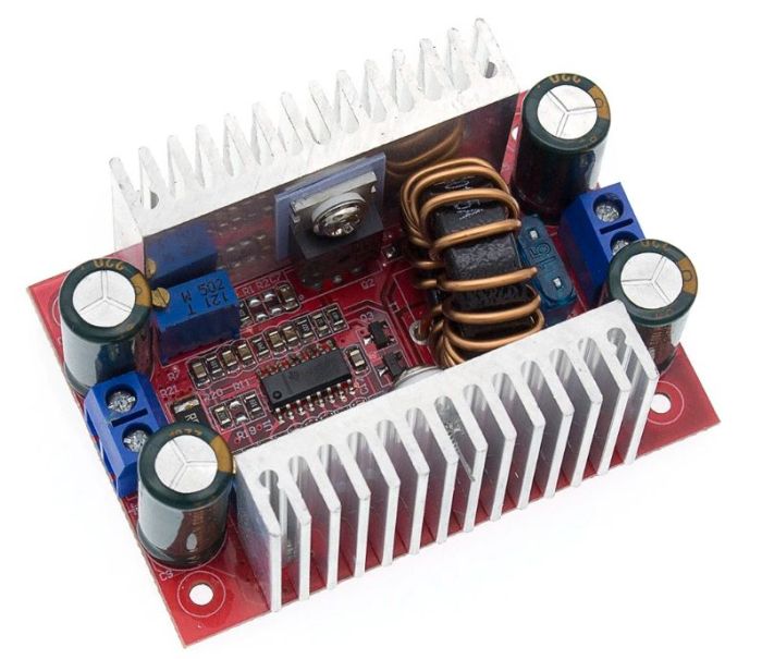 Підвищувальний перетворювач інвертор 400W з регулюванням струму і напруги, вхід 8.5-50V/вихід 10-60V