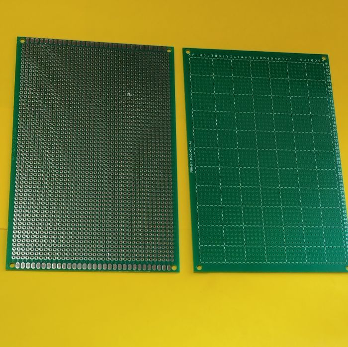 Макетна плата одностороння FR4 HAL 100*150 з маскою крок 2,5мм