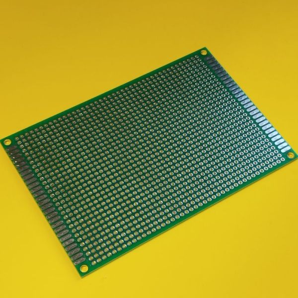 Макетна плата двостороння FR4 80*120 з металізацією і маскою