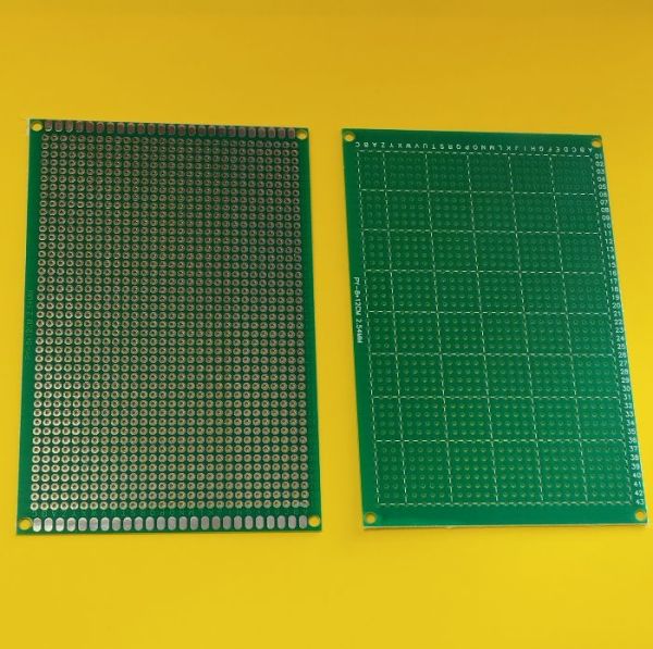 Макетна плата одностороння FR4 HAL 80*120 з маскою крок 2,54мм