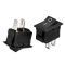 KCD1-101-1, 2pin, 6A,250V, ON-ON, корпус чорный, клавіша чорна,синя,зелена.жовта перемикач Daier