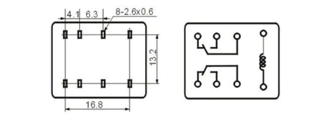 HLS-4453(18F)-2C- 24VDC-5A-конт.2З реле Helishun (клеми)