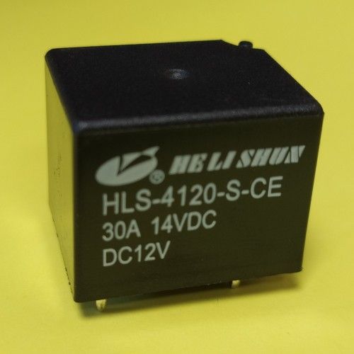 HLS-4120-S-CE 12VDC 30A  контакты-1С реле Helishun