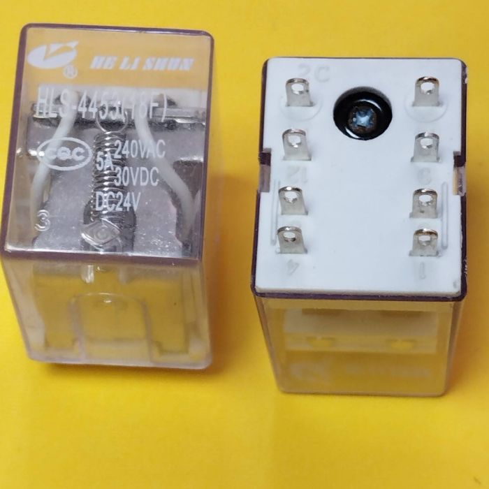 HLS-4453(18F)-2C- 24VDC-5A-конт.2З реле Helishun (клеми)