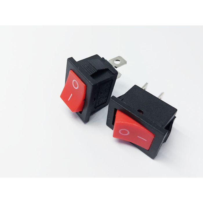 KCD1-101-1, 2pin, 6A,250V, ON-ON, корпус черный, клавиша чёрная,красная,синяя,зелёная.желтая переключатель Daier