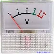 Вольтметр стрілочний 10В Размер 40х40
