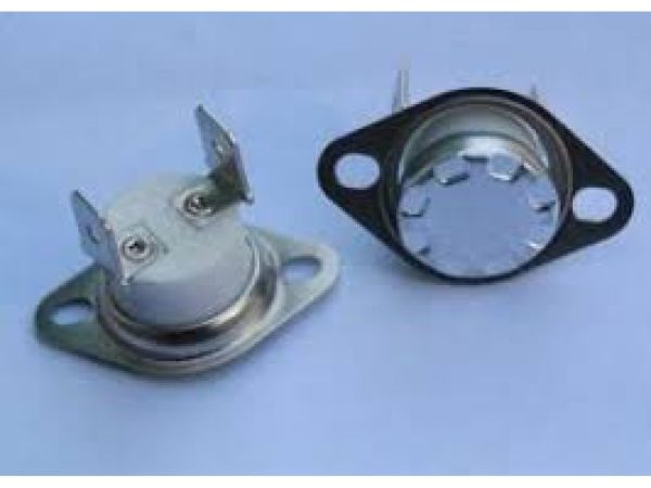 KSD301 16A 250В 80°C термостат (норм/замкн., вертикальний контакти, нерухомий фланець)