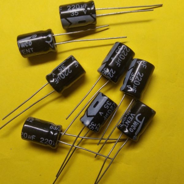 220mkF 35в 105°C конденсатор электролитический 8*11,5мм JWCO VENT