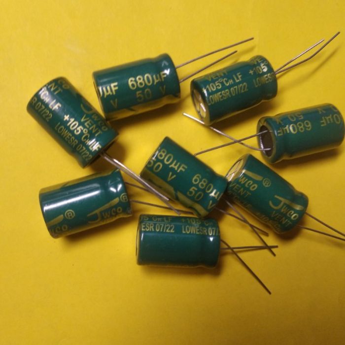 680mkF 50V 105°C (Низький імпеданс) електроліт LF 13*21 Jwco