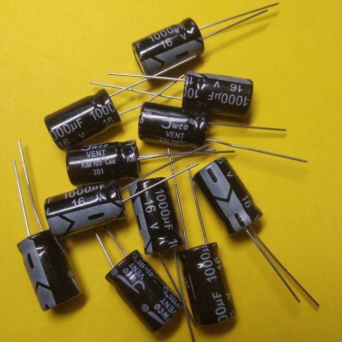 1000mkF 16V 105°C  електроліт Jwco went 10*16мм